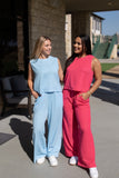 The Earhart Pants, Blue - Aaria Tees Aaria Tees