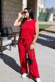 The Earhart Top, Red - Aaria Tees Aaria Tees
