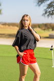 Go-Getter Shorts, Red - Aaria Tees Aaria Tees