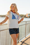 Sequin Bikini on White Top - Aaria Tees Aaria Tees