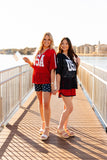 Red Lace "USA" Jersey - Aaria Tees Aaria Tees