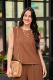 The Earhart Top, Chocolate - Aaria Tees Aaria Tees