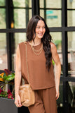 The Earhart Top, Chocolate - Aaria Tees Aaria Tees