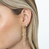 Mini Pearl Cross Studs Aaria Tees