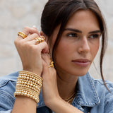 Allison Beaded Wrap Bracelet- 10 Rows Aaria Tees