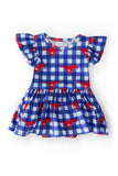 SMU Plaid Mustang Flutter Twirl Bodysuit - Aaria Tees Aaria Tees
