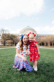 SMU Red Mustang Flutter Twirl Dress - Aaria Tees Aaria Tees