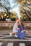 SMU White Mustang 3/4 Sleeve Pocket Twirl Dress - Aaria Tees Aaria Tees