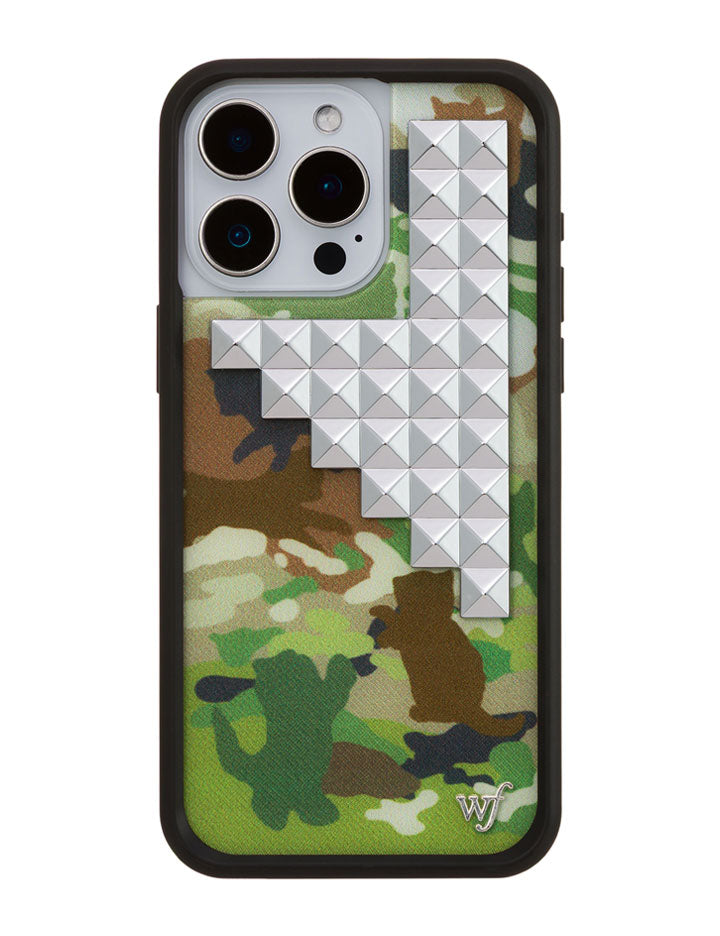 Cat Camo Stud iPhone Case - Aaria Tees Aaria Tees