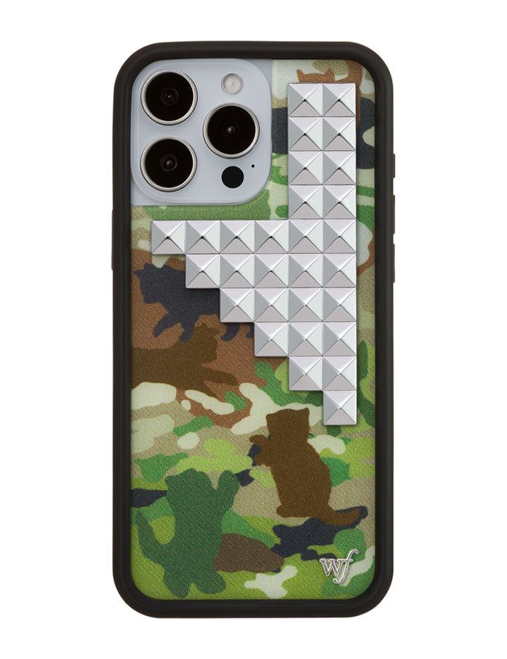 Cat Camo Stud iPhone Case - Aaria Tees Aaria Tees