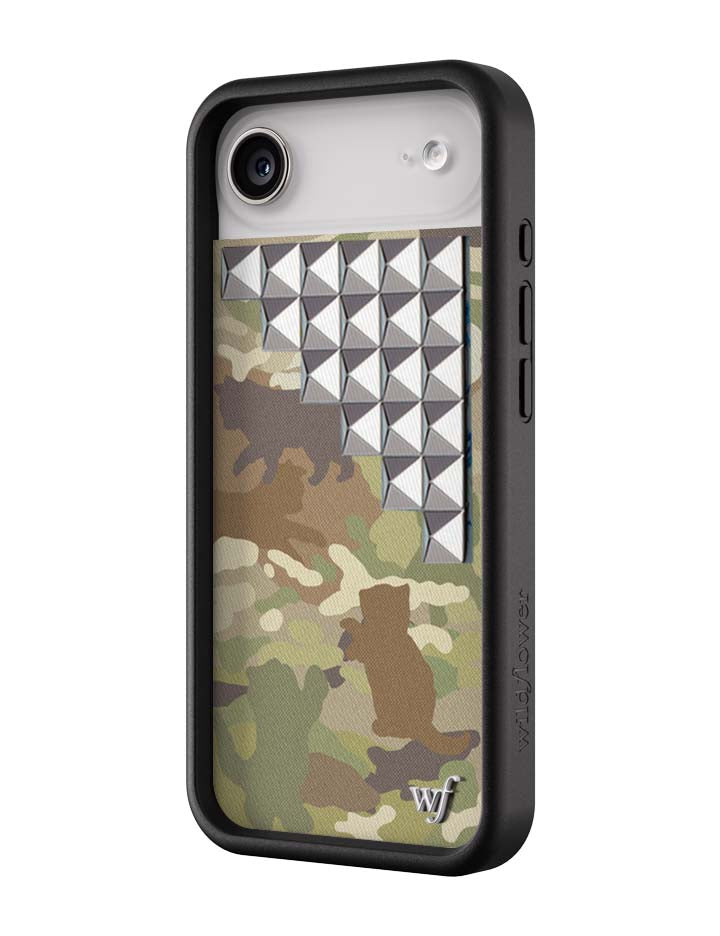 Cat Camo Stud iPhone Case - Aaria Tees Aaria Tees