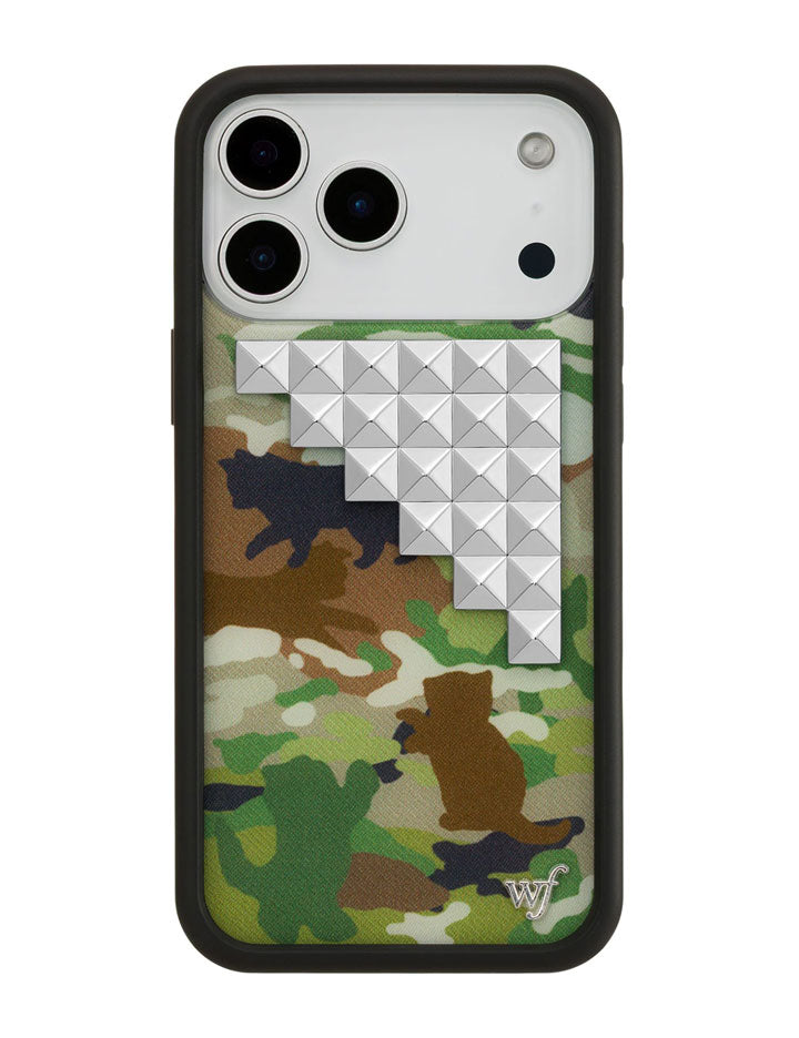 Cat Camo Stud iPhone Case - Aaria Tees Aaria Tees