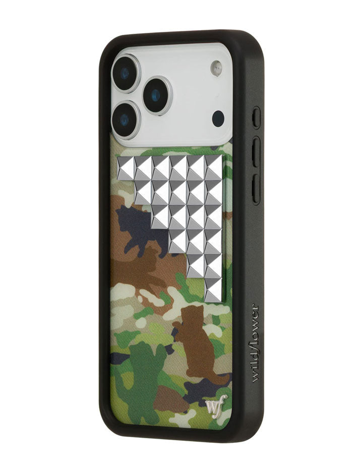 Cat Camo Stud iPhone Case - Aaria Tees Aaria Tees