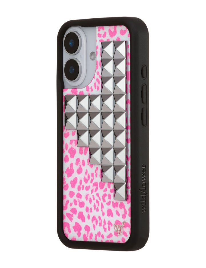 Pink Meow Stud iPhone Case - Aaria Tees Aaria Tees