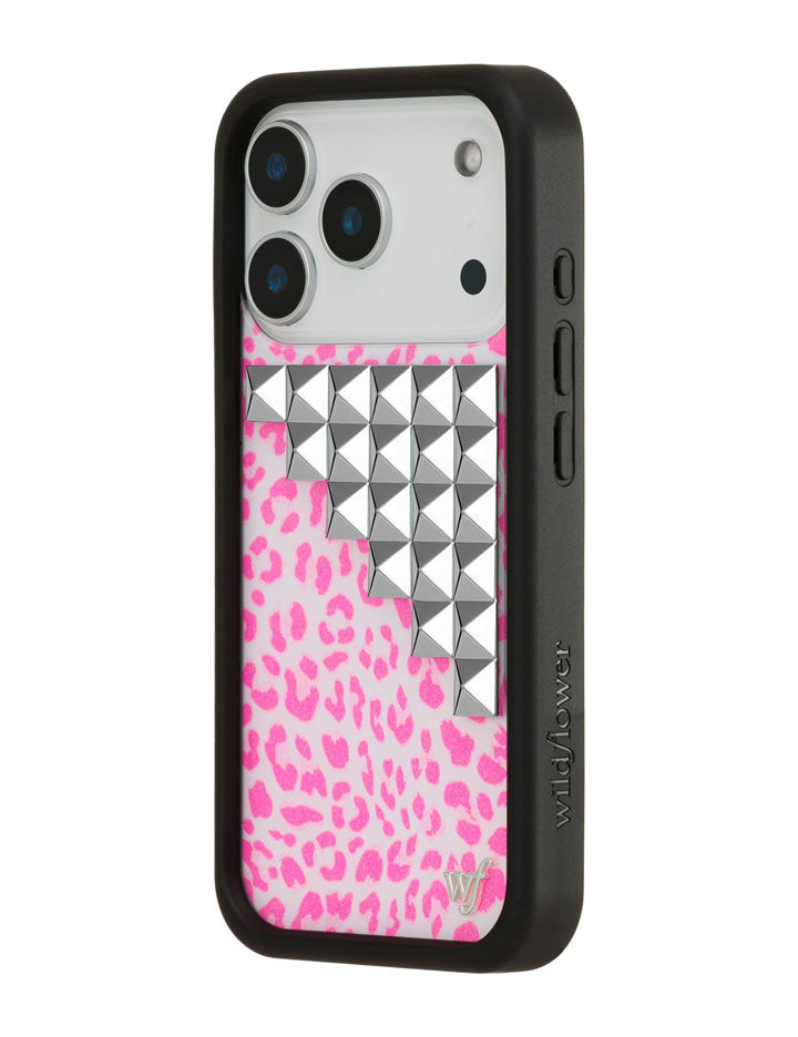 Pink Meow Stud iPhone Case - Aaria Tees Aaria Tees