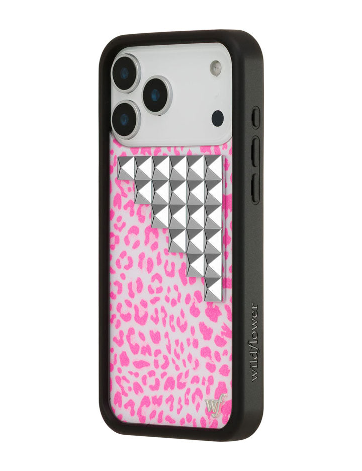 Pink Meow Stud iPhone Case - Aaria Tees Aaria Tees