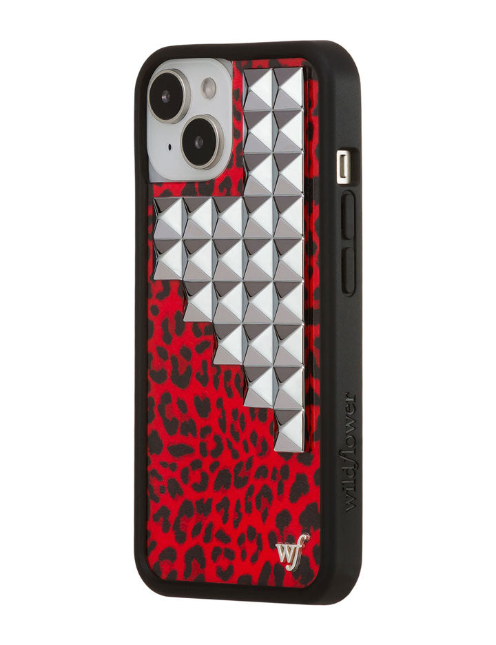Red Meow Stud iPhone Case - Aaria Tees Aaria Tees