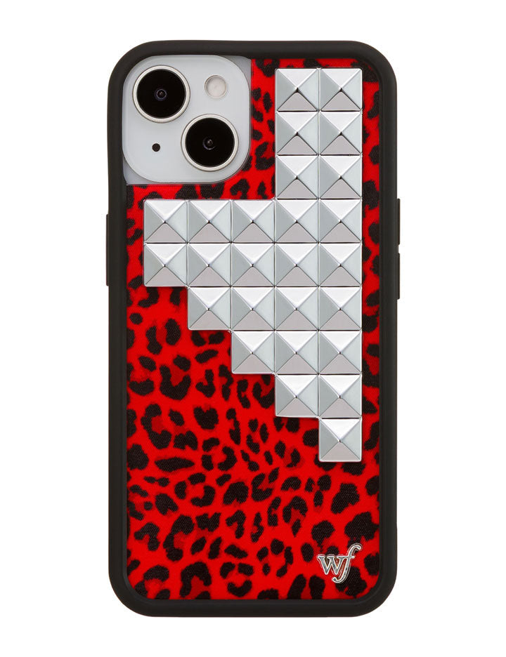 Red Meow Stud iPhone Case - Aaria Tees Aaria Tees