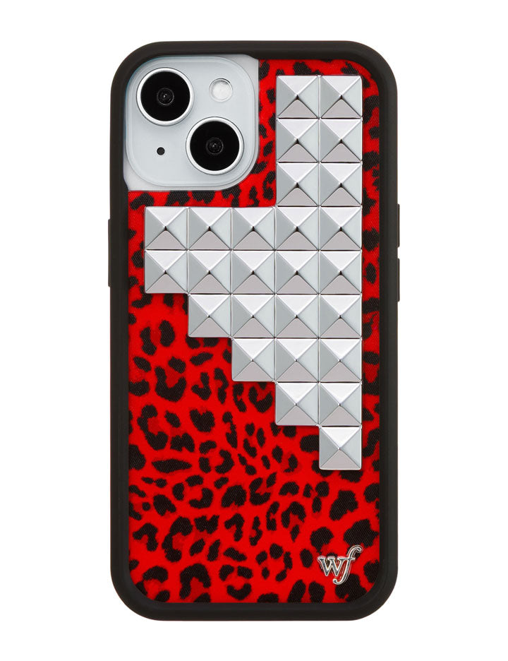 Red Meow Stud iPhone Case - Aaria Tees Aaria Tees