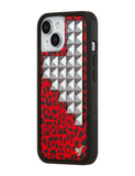 Red Meow Stud iPhone Case - Aaria Tees Aaria Tees