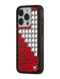 Red Meow Stud iPhone Case - Aaria Tees Aaria Tees