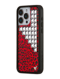 Red Meow Stud iPhone Case - Aaria Tees Aaria Tees