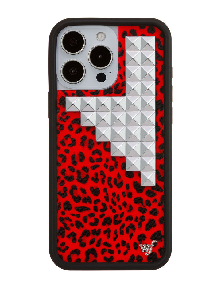 Red Meow Stud iPhone Case - Aaria Tees Aaria Tees