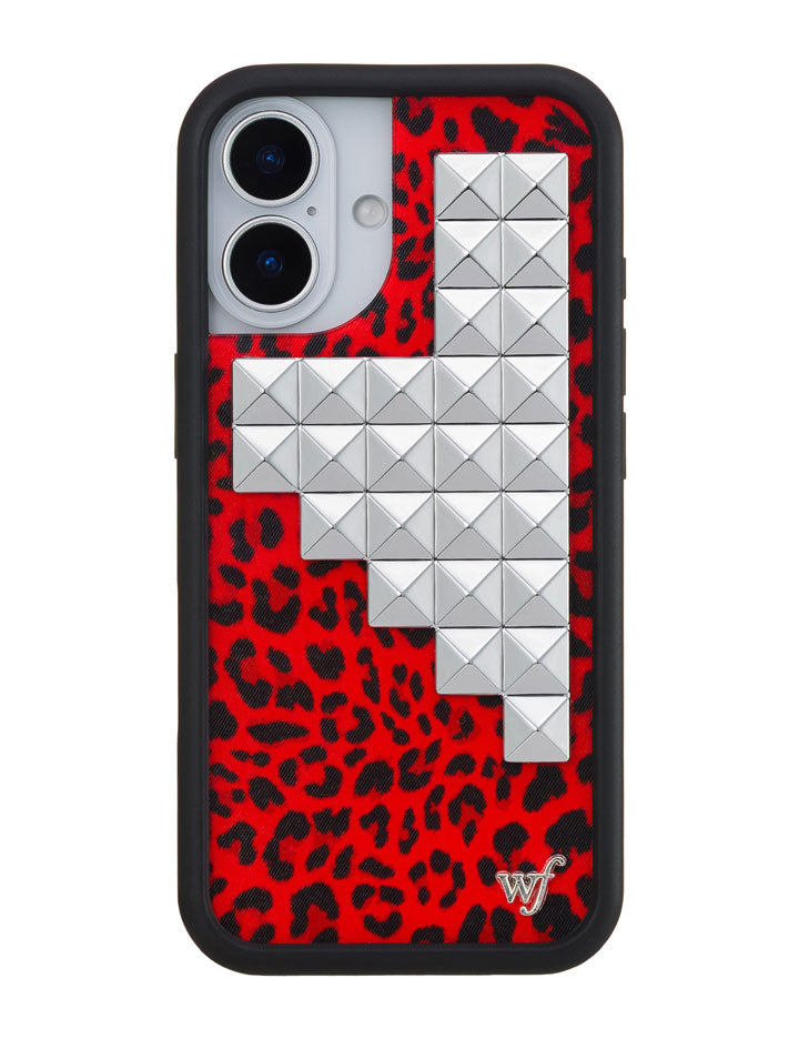 Red Meow Stud iPhone Case - Aaria Tees Aaria Tees