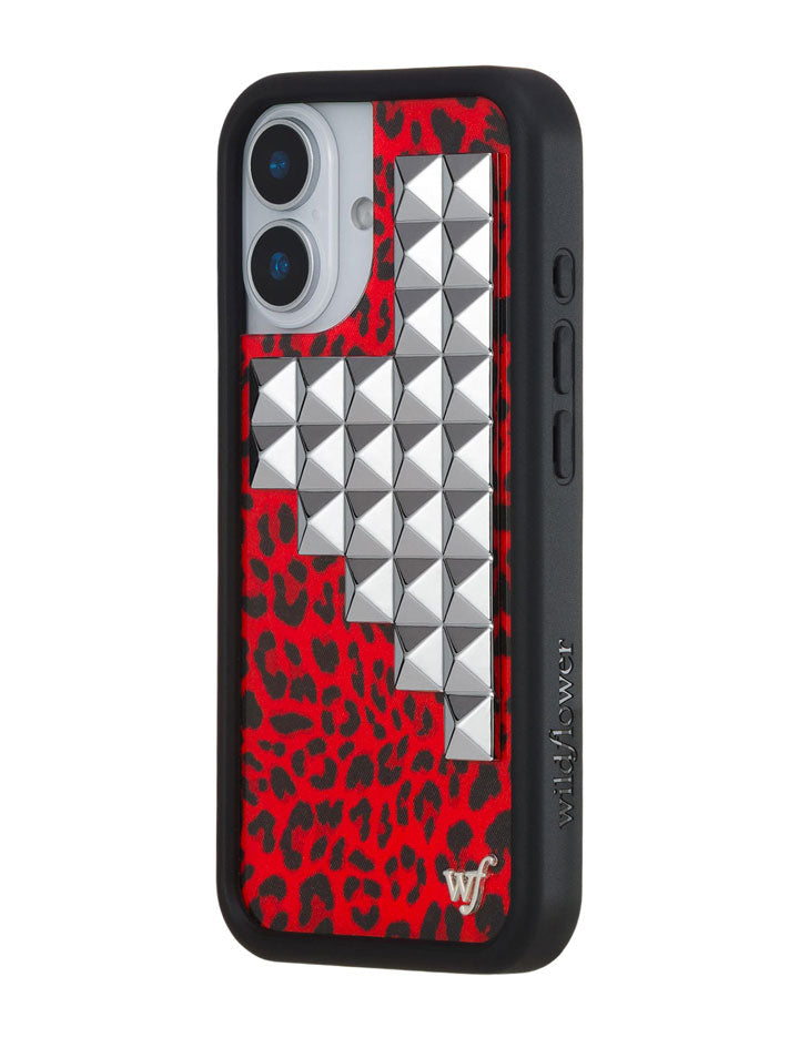 Red Meow Stud iPhone Case - Aaria Tees Aaria Tees