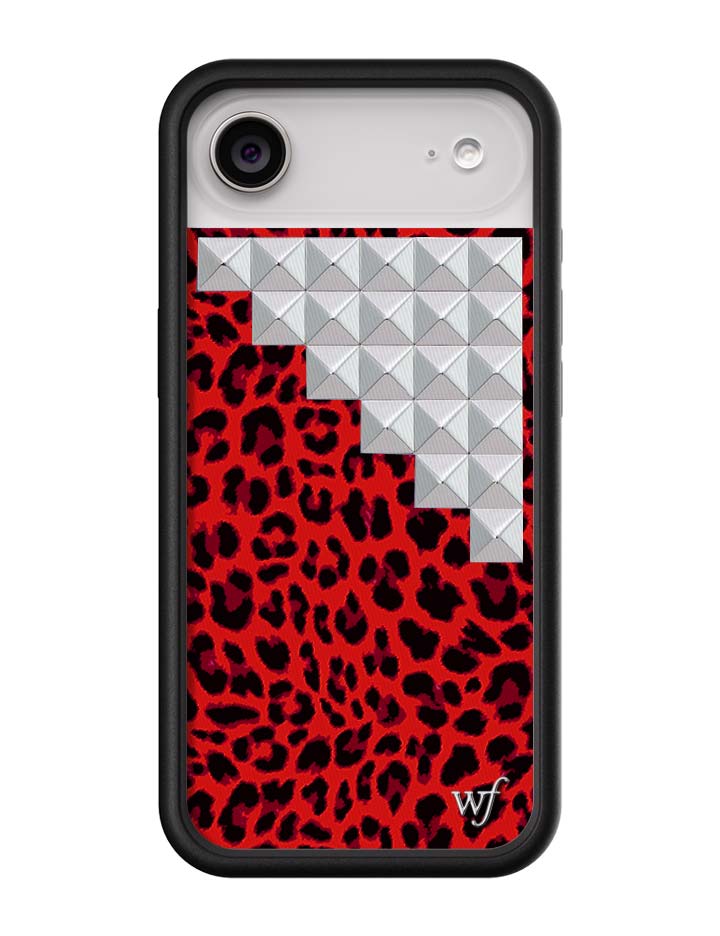 Red Meow Stud iPhone Case - Aaria Tees Aaria Tees