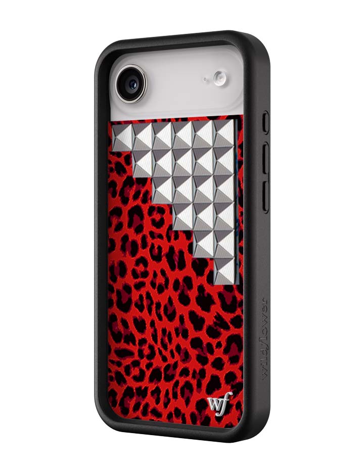 Red Meow Stud iPhone Case - Aaria Tees Aaria Tees