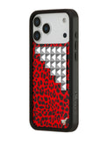 Red Meow Stud iPhone Case - Aaria Tees Aaria Tees