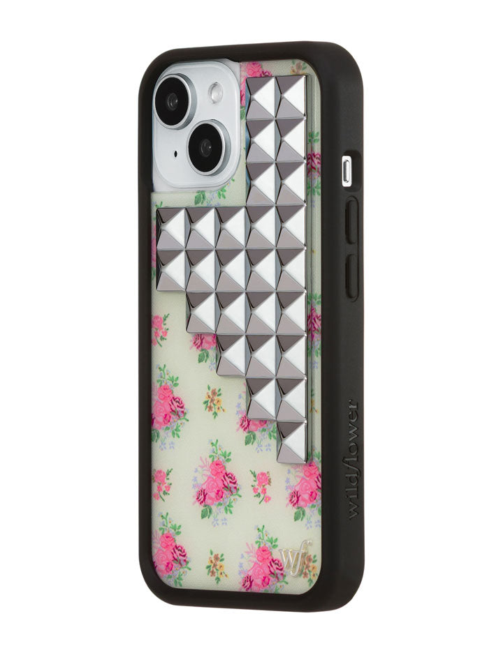 Vintage Floral Stud iPhone Case - Aaria Tees Aaria Tees