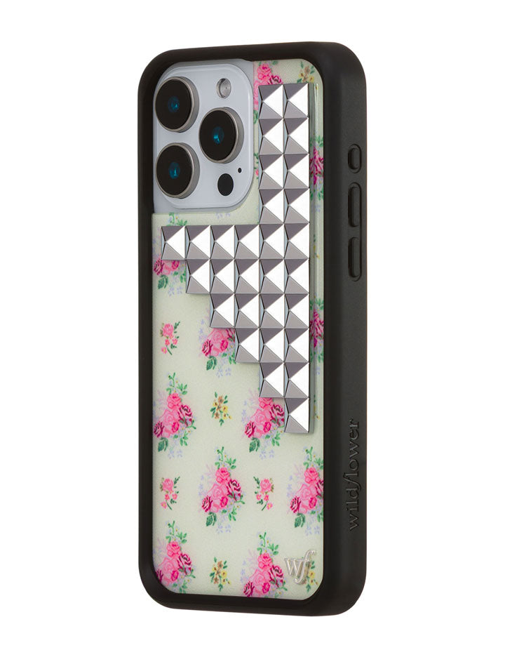 Vintage Floral Stud iPhone Case - Aaria Tees Aaria Tees
