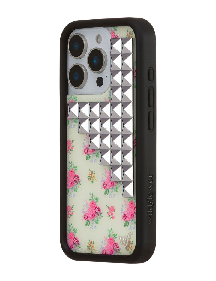 Vintage Floral Stud iPhone Case - Aaria Tees Aaria Tees