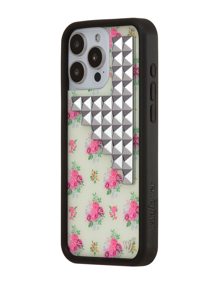 Vintage Floral Stud iPhone Case - Aaria Tees Aaria Tees