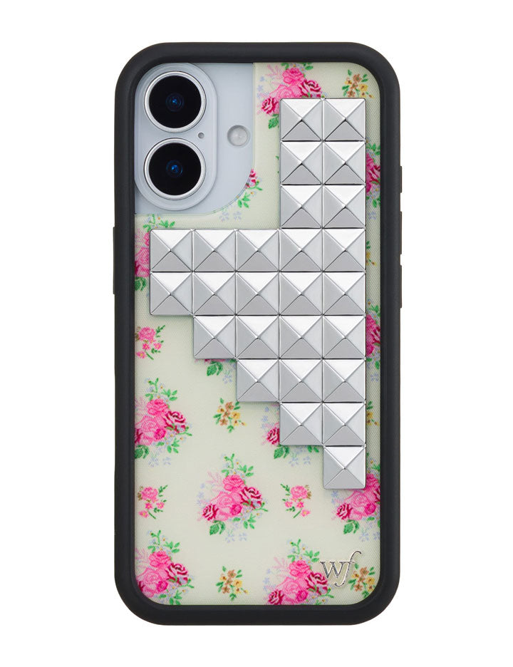 Vintage Floral Stud iPhone Case - Aaria Tees Aaria Tees