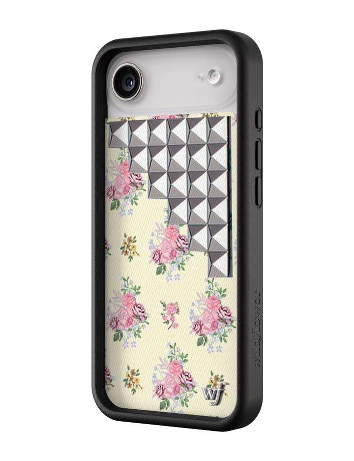 Vintage Floral Stud iPhone Case - Aaria Tees Aaria Tees