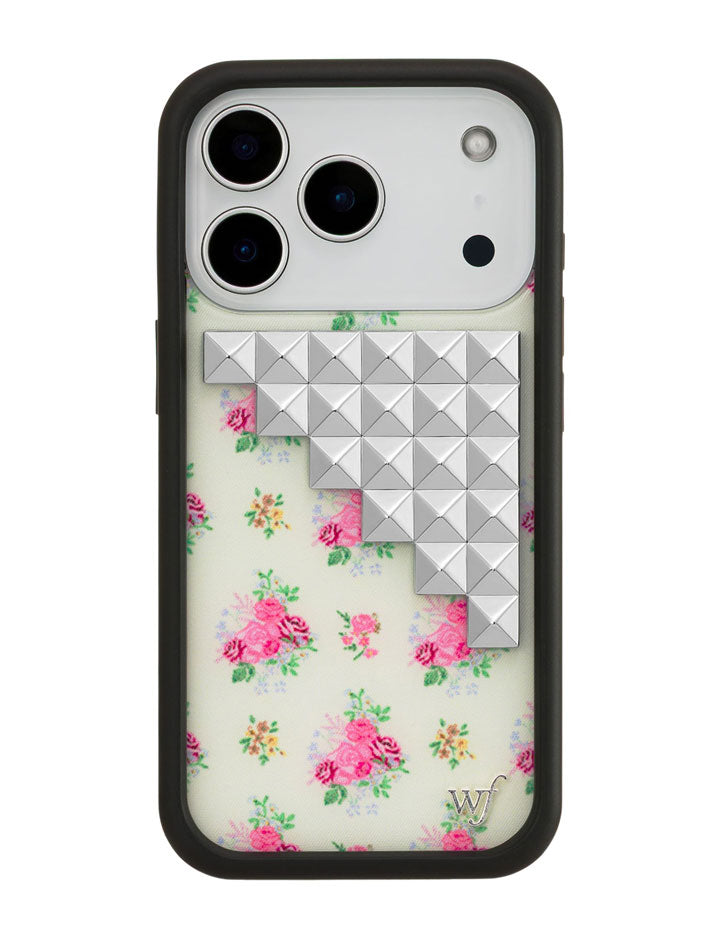 Vintage Floral Stud iPhone Case - Aaria Tees Aaria Tees
