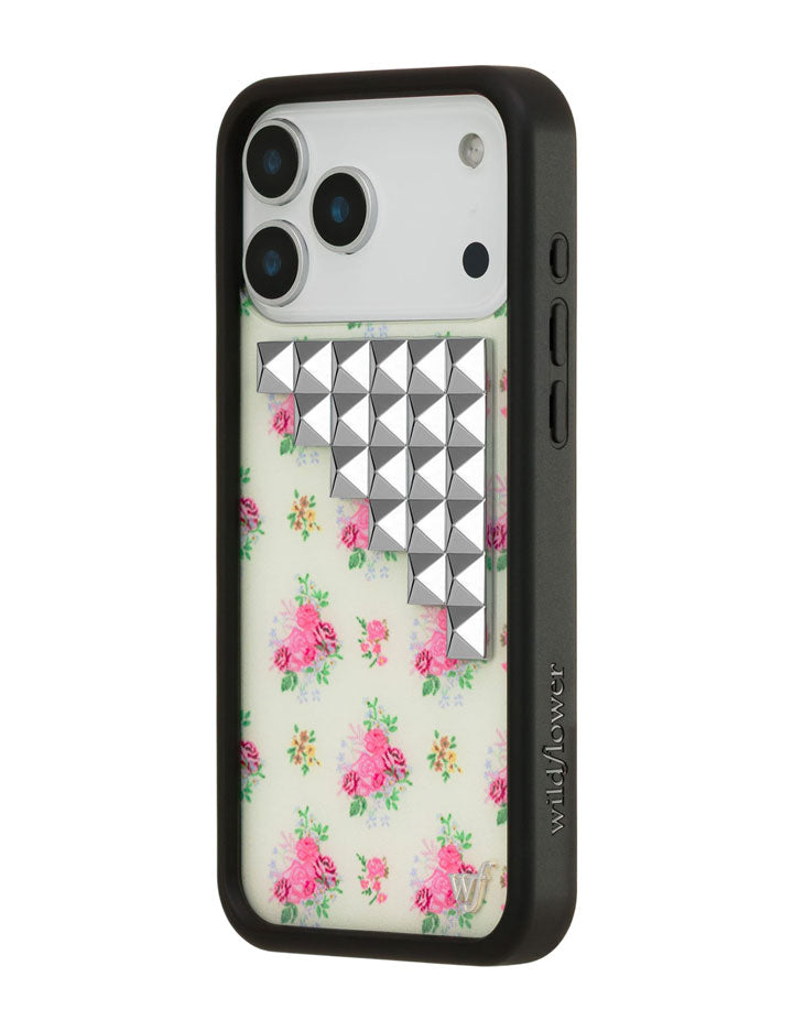 Vintage Floral Stud iPhone Case - Aaria Tees Aaria Tees