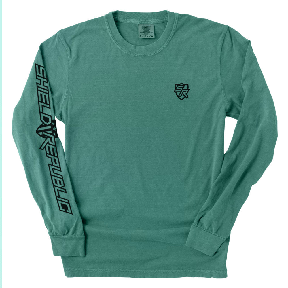 Shield Branded Long Sleeve - Aaria Tees Aaria Tees
