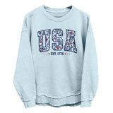 USA Floral Est 1776 (Front) Aaria Tees