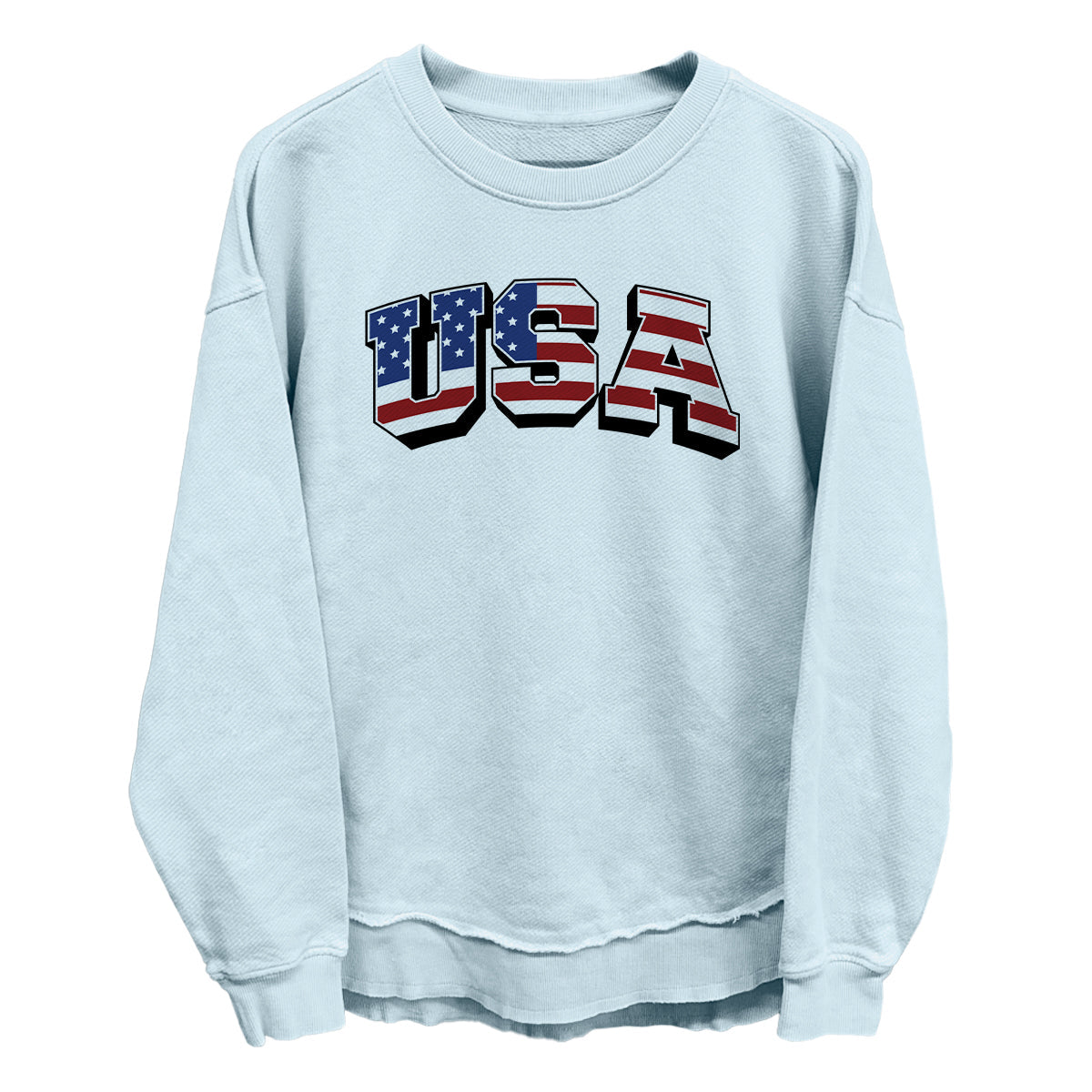 USA Flag Lettering (Front) - Aaria Tees Aaria Tees