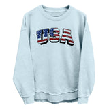 USA Flag Lettering (Front) - Aaria Tees Aaria Tees