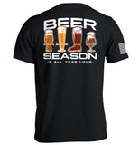Beer Season is All Year Long Aaria Tees