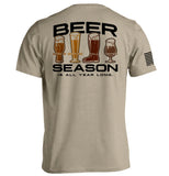Beer Season is All Year Long Aaria Tees
