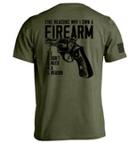 Five Reasons Why I Own A Firearm Aaria Tees