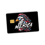 Merica Mullet Eagle Credit Card Skin Decal Aaria Tees