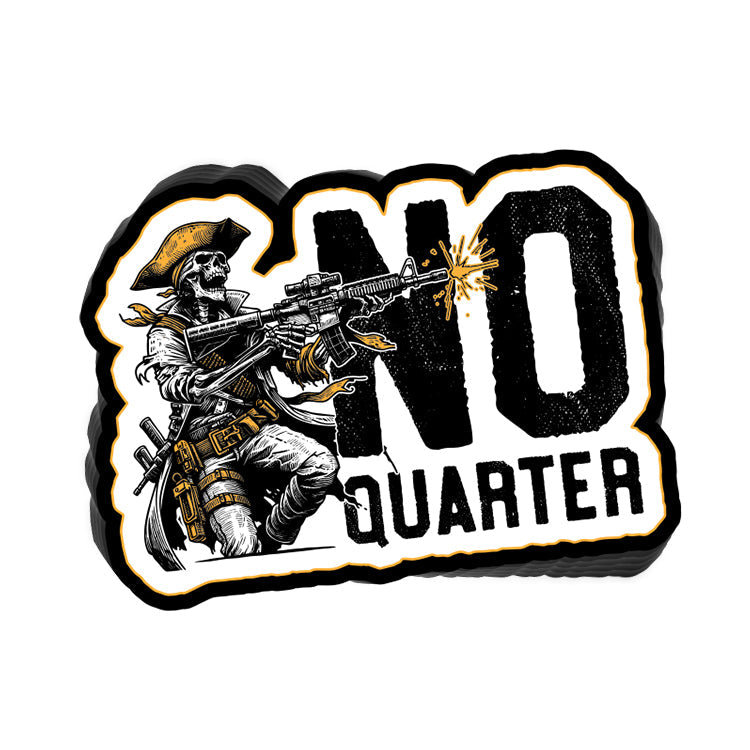 No Quarter AR15 Skeleton Decal - Aaria Tees Aaria Tees