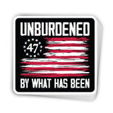 Unburdened By What Has Been 47 Flag Decal Aaria Tees